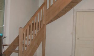 Escalier avec palier intermédiaire